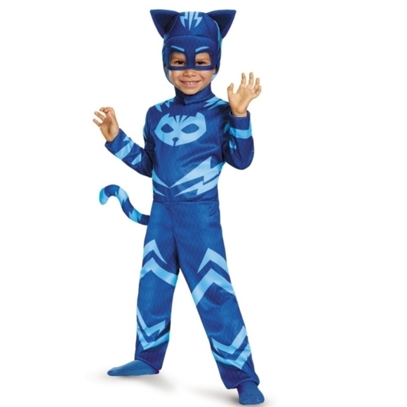 NWT Disguise PJ Masks Catboy Halloween Costume Cosplay 3T-4T Blue Superhero New - Picture 1 of 14